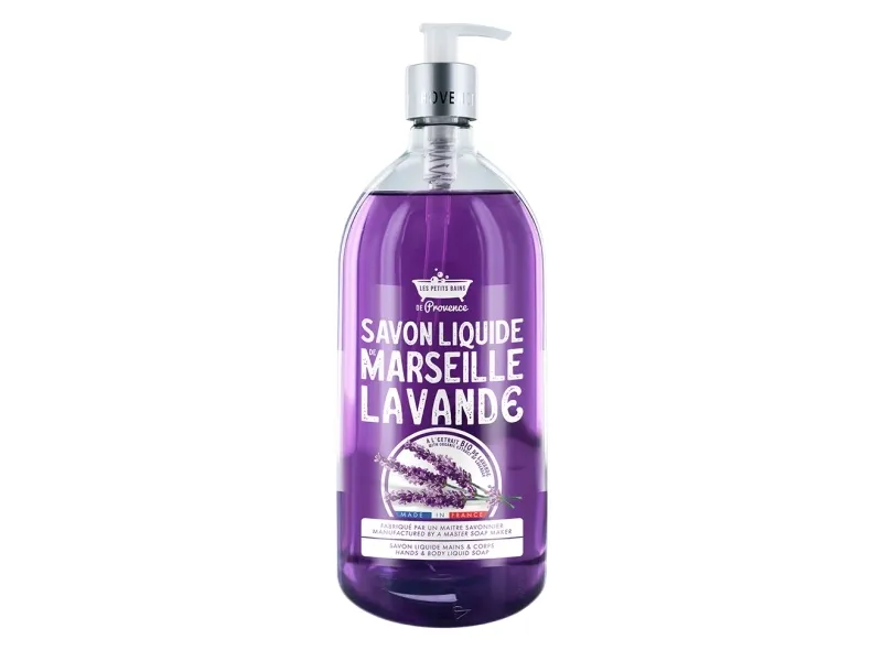 Les Petits Bains De Provence Marseille Soap Lavender 1L Liquid Soap