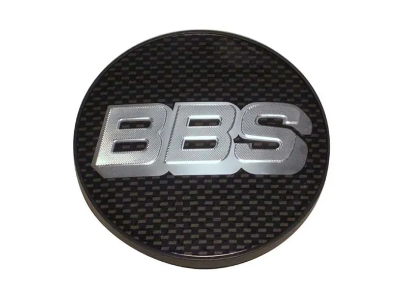 BBS centerkapsel ø 64,5 mm sølv/carbon
