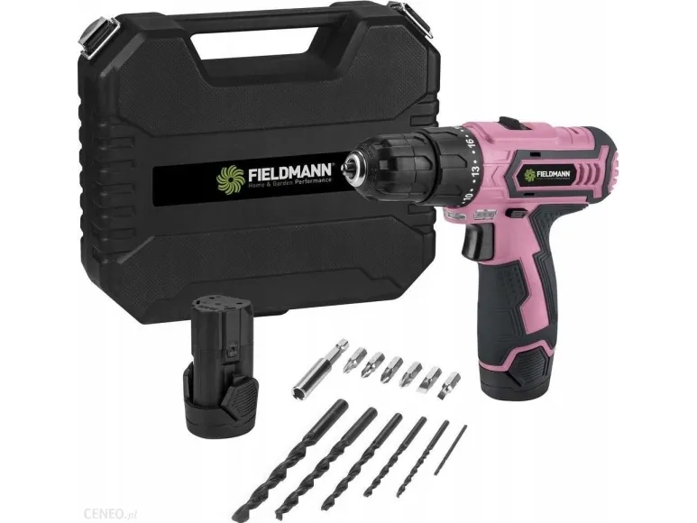 Bormaskin/skrumaskin Fieldmann FDV 10253-A 12 V 2 x batteri 1,3 Ah