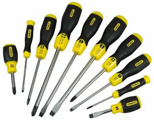 STANLEY Cushion Grip - Skrutrekkersett - 10 deler