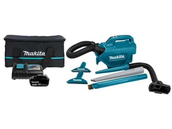 Makita DCL184RF, Tørr, Støv pose, 0,5 l, Sort, Blå