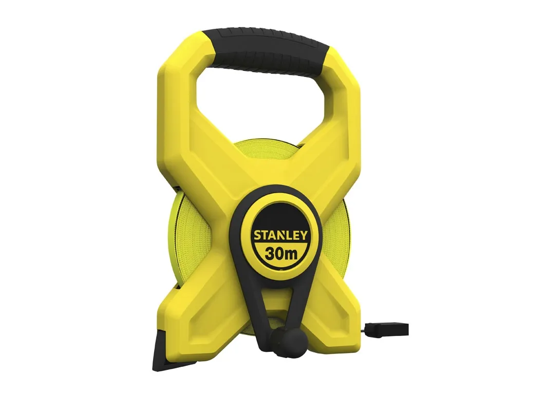 Stanley glassfibermålebånd, åpent etui 60 m 12,7 mm (34-795)