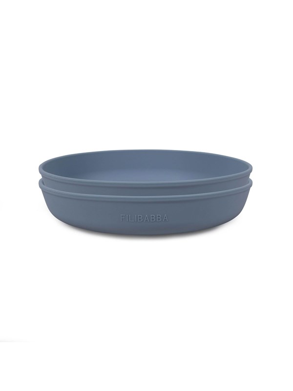 Filibabba Silicone plate 2-pack - Powder blue