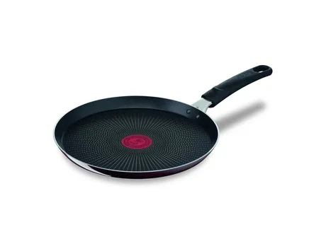 Tefal Resist Intense D52210, Rund, Crêpepanne, Svart, Rød, Titan, 175 °C, Aluminium