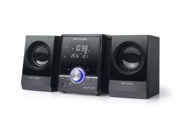 Muse M-38 BT, Hjemmelydanlegg (mikro), Sort, 1 disker, China, 10 W, FM