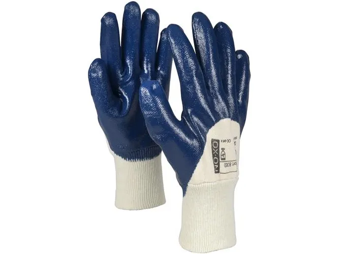 Dyppethandske NBR comfort 8300 blå 10