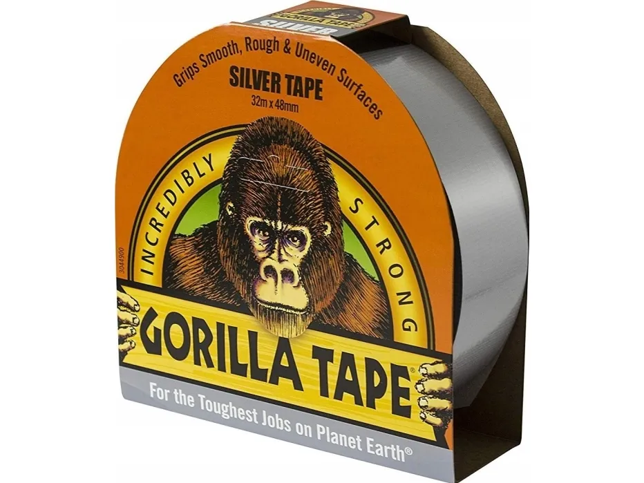 Gorilla tape Utility Sølv 32m