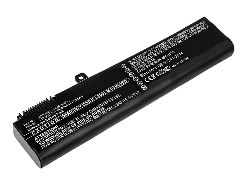 CoreParts - Batteri til bærbar PC (tilsvarer: MSI BTY-M6H) - litiumion - 6-cellers - 4.4 Ah - 47 Wh - svart - for MSI GE62 2QL  GE62 6QC  GE62 6QD  GE62 6QE  GE62 6QF  GE62 6QL  GE62 7RD  GE62 7RE