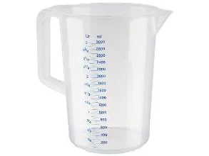 Målekande 3 liter med hank Ø170xH235 mm Polypropylen,stk