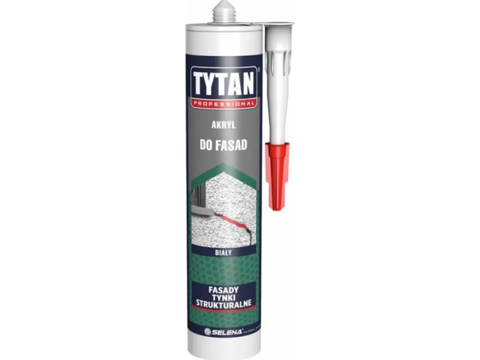 Tytan akryl til fasade 280 ml hvit