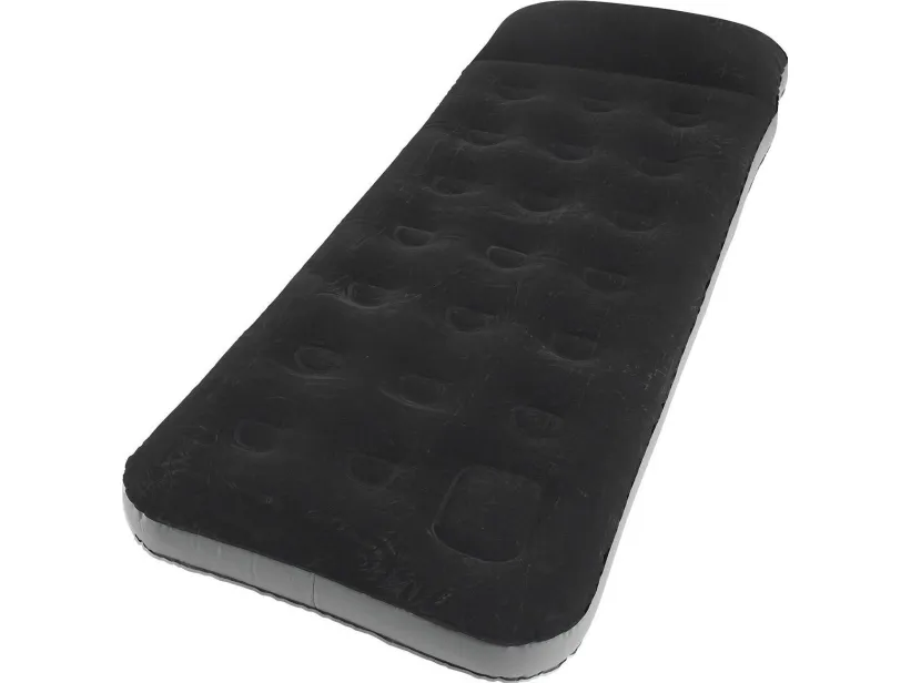Outwell Oppblåsbar madrass Outwell Classic m/pute & pumpe, single - svart/grå