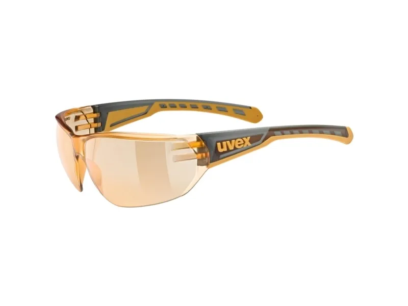 UVEX Equate sykkelbriller, smoke/orange