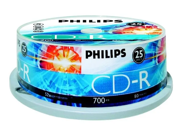 Philips - 25 x CD-R - 700 MB (80 min) 52x - spindel