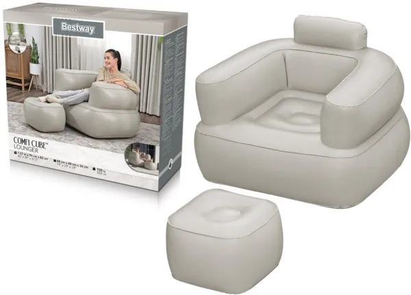 Bestway oppblåsbar lenestol Lys Bestway 75137