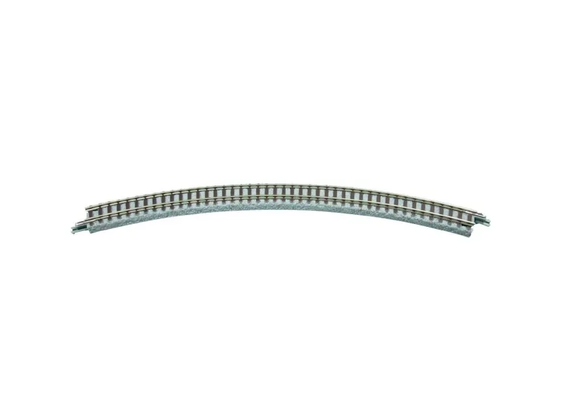 Rokuhan spor (med ballast) bøyd spor 45° 220 mm, 4 stk
