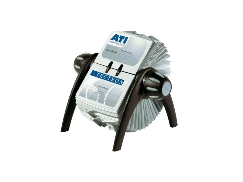 Visitkortholder Durable VISIFIX® FLIP VEGAS rullekartotek sort