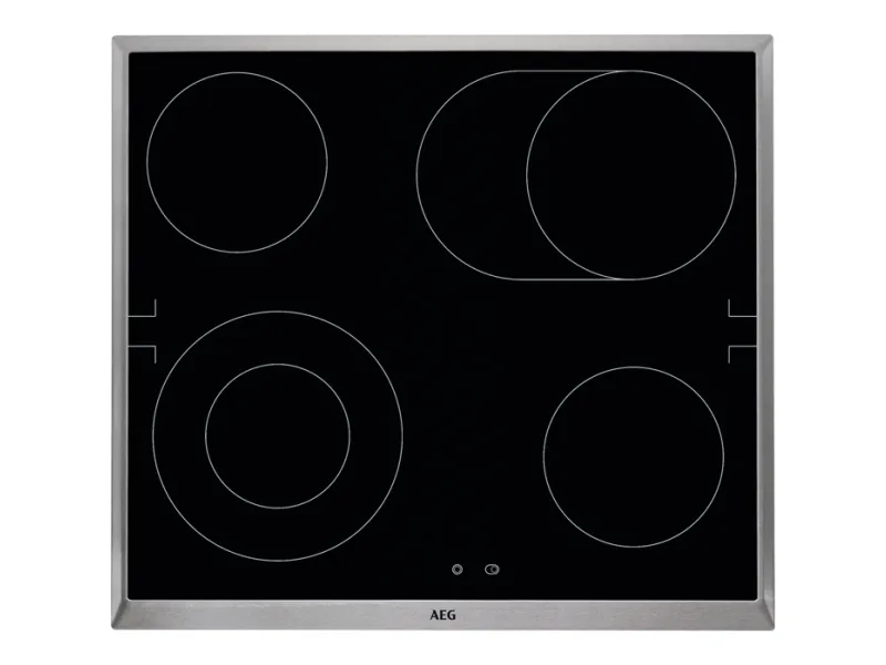 AEG HE604062XB, Sort, Innebygget, Glass, 4 zone(s), 4 zone(s), Normal
