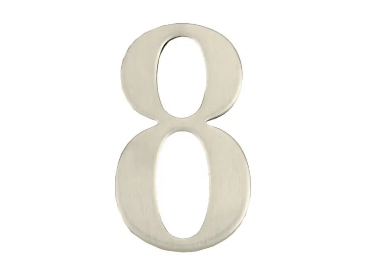ion8 dørnummer 8 SS-8 62 mm rustfritt stål