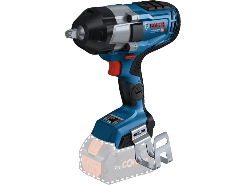 Bosch GDS Professional 18V-1000 C - Støtskiftenøkkel - trådløs - 1/2 firkantdrev - 1000 N·m - uten batteri - SOLO