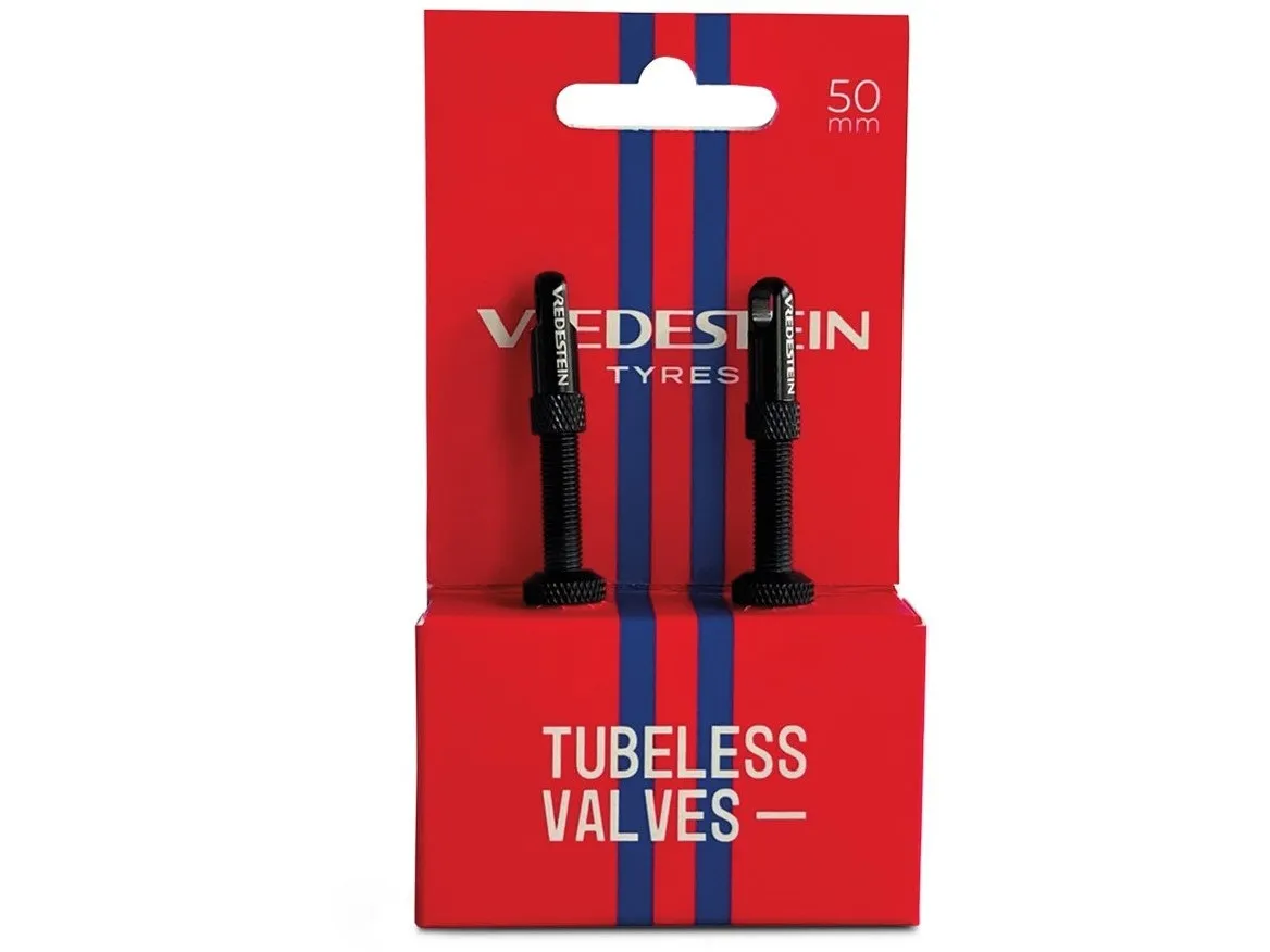Vredestein tubeless ventiler 70 mm, svarte (NY)