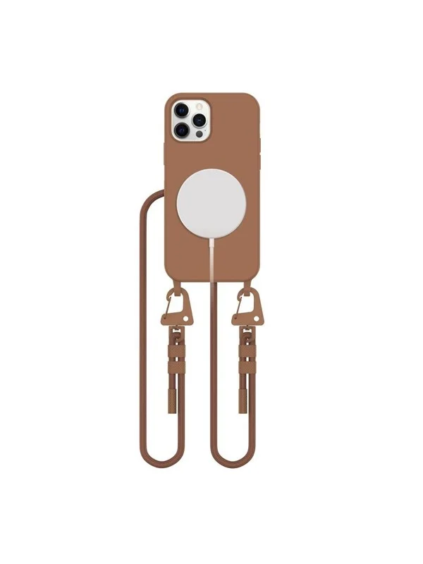 Tech-Protect  MagNecklace MagSafe Case for iPhone 12 / 12 Pro - Brown