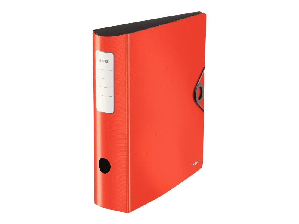 Leitz 180° Active Solid - Hevarmbuefil - bokryggbredde: 80 mm - for A4 (210 x 297 mm) - kapasitet: 500 ark - rød