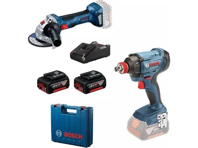 Bosch verktøyssett GDX 180 + GWS 180 2*4.0Ah