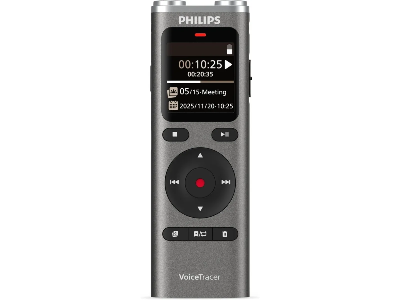 Diktofonas Philips DVT2075 8 GB su USB-C-minne + minnekortspor