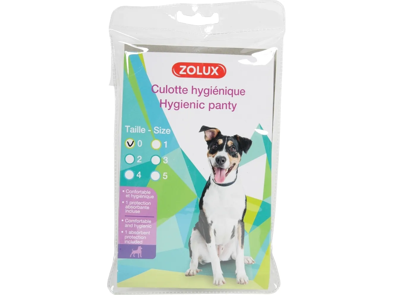 Zolux hygienic panties size 4, tispe beskyttelse, 50-59cm