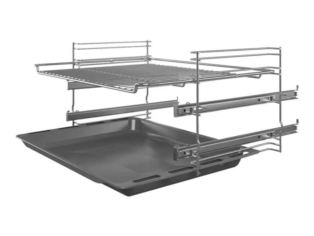 Bosch Serie | 4 HKR39C250 - Komfyr - frittstående - bredde: 60 cm - dybde: 60 cm - høyde: 85 cm - med selvrens - rustfritt stål