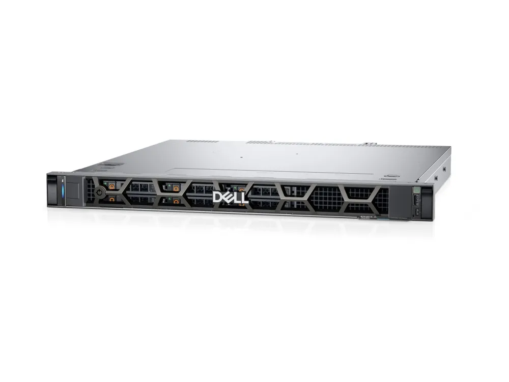 Dell PowerEdge R260 - Server - rackmonterbar 1U - 1-veis - 1 x Xeon 6325P / inntil 5.2 GHz - RAM 16 GB - SAS - hot-swap 2.5 brønn(er) - SSD 480 GB - G200eW - Gigabit Ethernet - monitor: ingen