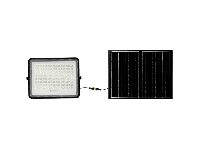 V-TAC VT-180W LED-flomlys med solcellemodul 0,5 W nøytralhvit sort
