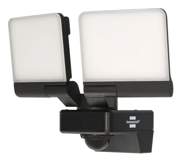 Brennenstuhl 1179060020, Svart, Hvit, IP54, 36 W, LED, 2 ampuller, 6500 K
