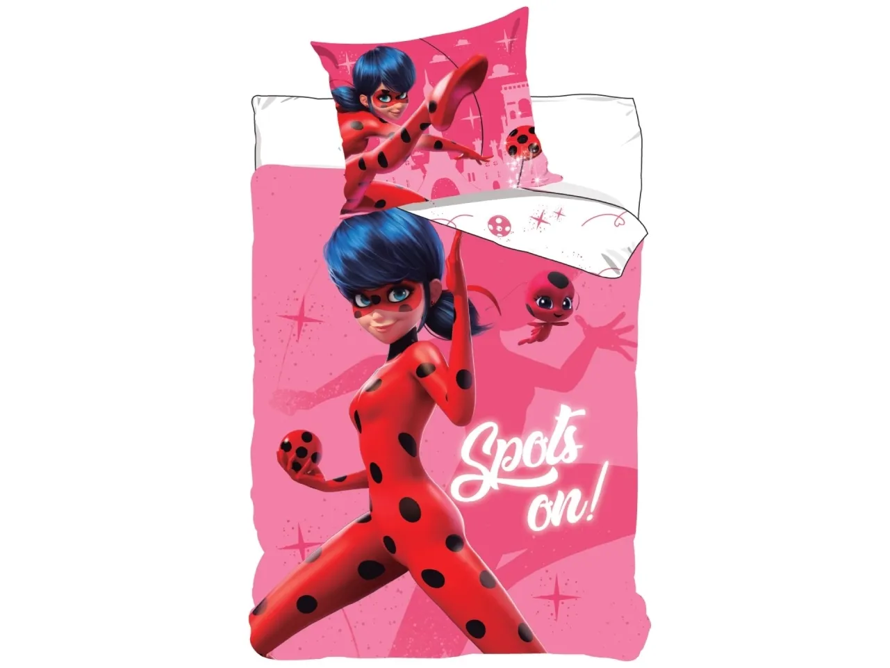 Miraculous Ladybug 'Spots on' Sengetøj - 100 Procent Bomuld