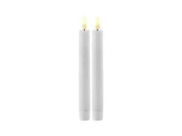 Sirius Sille kronelys hvit - Ø 2 cm - H 20 cm - 2 stk