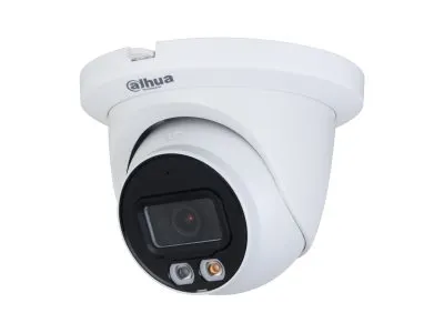 Dahua WizSense 2 Series IPC-HDW2449TM-S-IL - Nettverksovervåkingskamera - øyeeple - støv-/vanntett - farge (Dag og natt) - 4 MP - 2688 x 1520 - 1080p, 720p - M12-montering - fast irisblender - fastfokal - lyd - LAN 10/100 - H.265, H.265+, H.264+, H.264H, H.264B, MJPEG, H.264 - DC 12 V / PoE