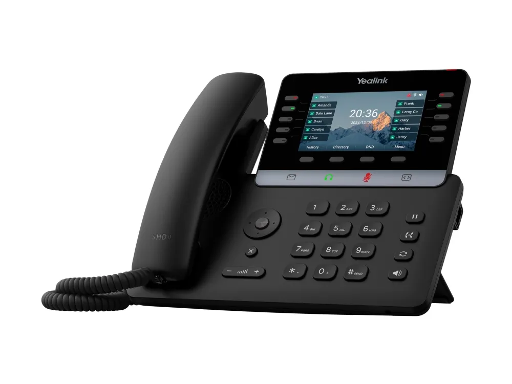 Yealink SIP-T74U - VoIP-telefon med anrops-ID/samtale venter - 10-veis anropskapasitet - SIP, SIP v2, ICE