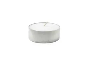 Fyrfadslys stor Ø57 mm Brændetid 10 timer Hvid,5 pk x 20 stk/krt
