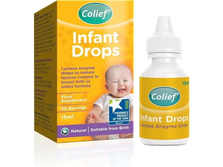 Carriwell Colief babydråper laktase-enzym mot kolikk, 15 ml