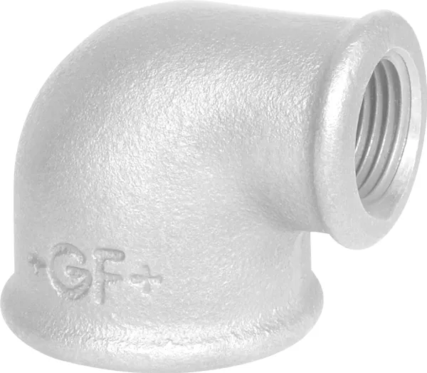 GF GEORG FISCHER 11/4 - 3/4 galvaniseret vinkel 90 grader muffe / muffe