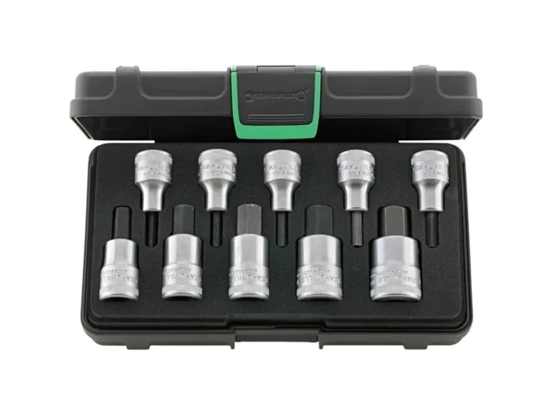 STAHLWILLE 96031508, Støpselsett, 10 hoder, 230 mm, 130 mm, 1,52 kg