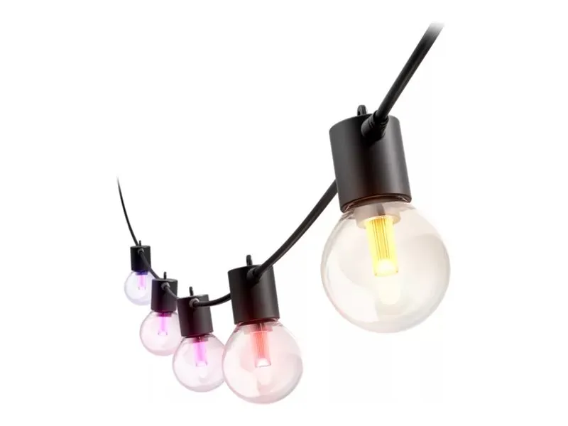 Philips Hue White and Color Gradient Festavia - Forlengelse til lyskjetting - LED-lyspære x 30 - total: 25.6 W - 1000 - 20000 K - svart
