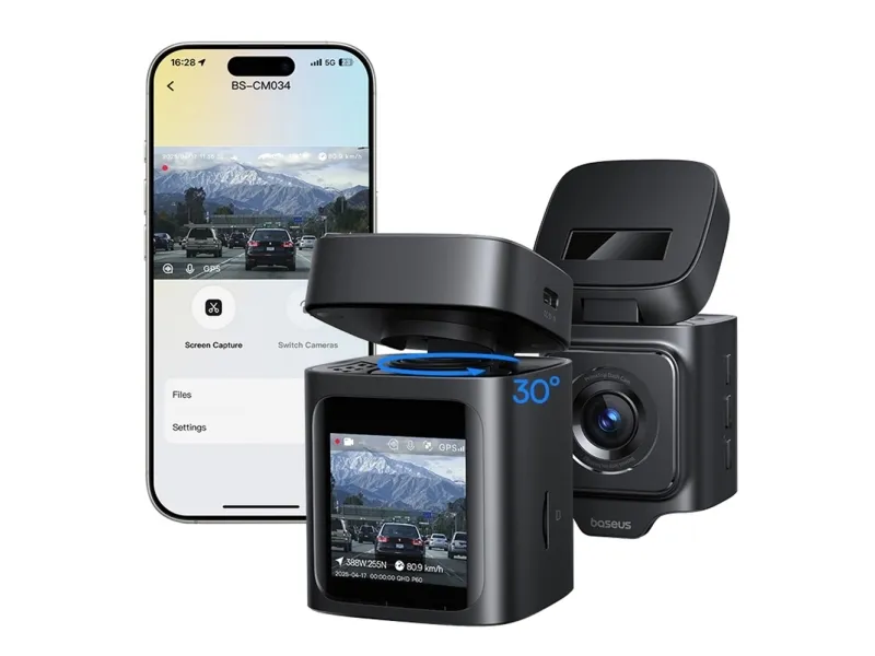 Baseus PrimeTrip VD1 Pro Dash Cam 4K Super Capacity, Black