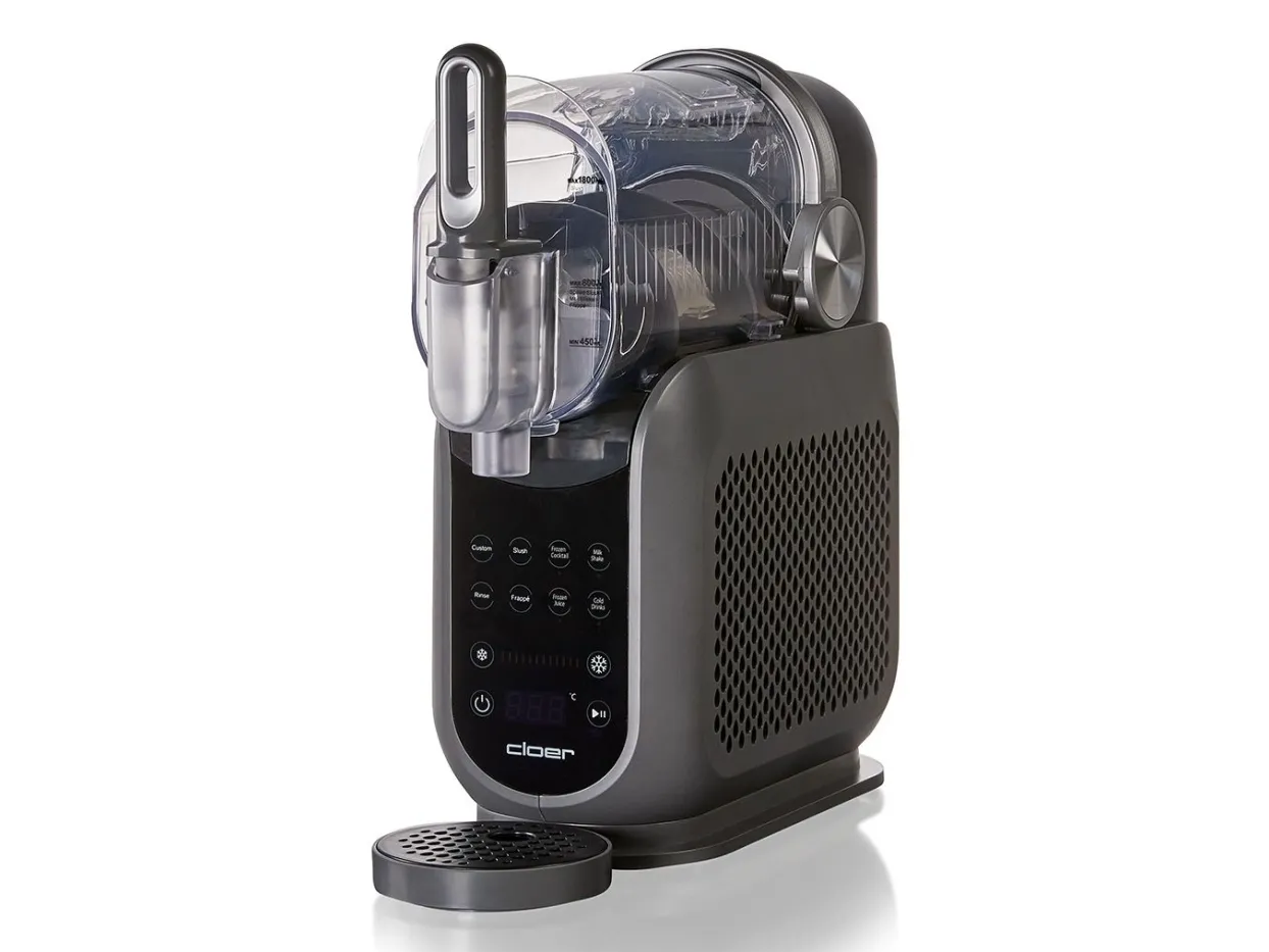 Cloer 9960, Maskin for frossen drikke, Grå, Svart, Gjennomsiktig, Plast, 2,5 l, 200 W, 160 mm