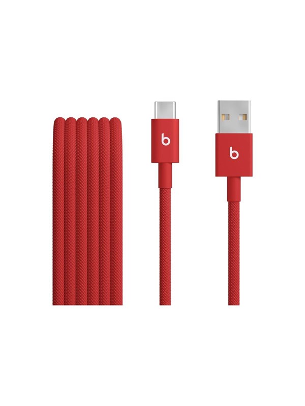 Apple Beats USB-A to USB-C Woven Cable (1.5 m / 5 ft.) - Rapid Red