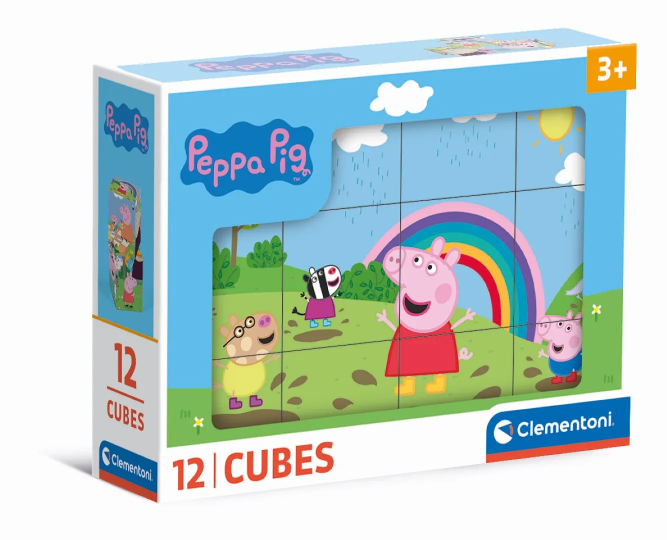 Clementoni Puslespil Peppa Pig, 12 cubes