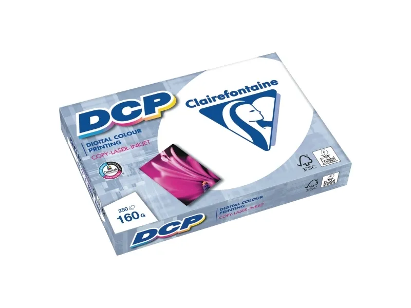 Clairefontaine 1843C, Laser-/Inkjet-utskrift, A3 (297x420 mm), 250 ark, 160 g/m², Hvit, 160 µm