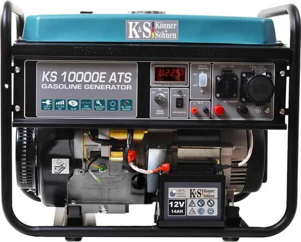KÖNNER & SÖHNEN BENSINGENERATOR 7,5kW 230V KS 10000E ATS, ELEKTRISK START