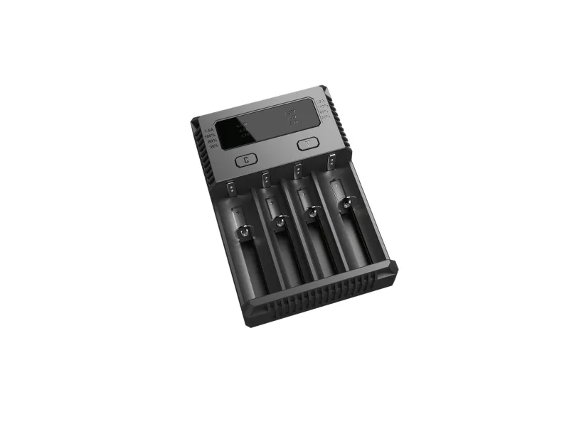 Nitecore NYHET i4, Lithium jern fosfat (LiFePO4), Lithium-Ion (Li-Ion), Nikkel-Metalhydrid (NiMH), AA, AAA, AAAA, C, D