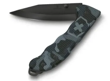Victorinox Evoke BSH Alox, Klappkniv med lås, Jaktkniv, Klipp punkt, Blå, Kamuflasje, 13,6 cm, 18 mm
